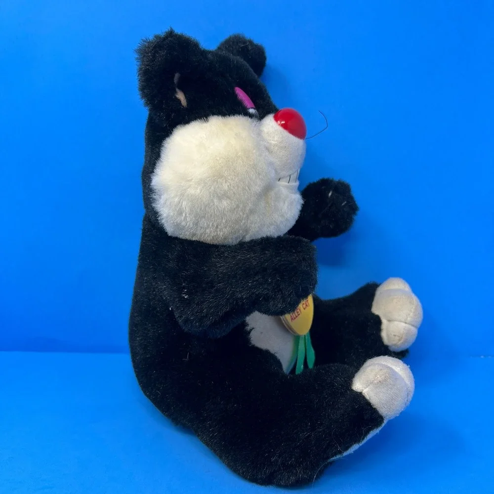 Alley‎ Cat Vintage Plush Medium Black White Dare You To Tease Me 1997